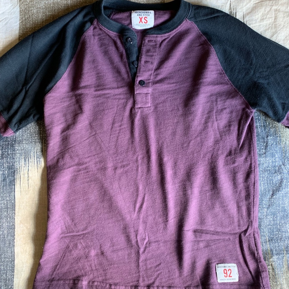 Varsity Arm Bar Henley (Navy/Purple)